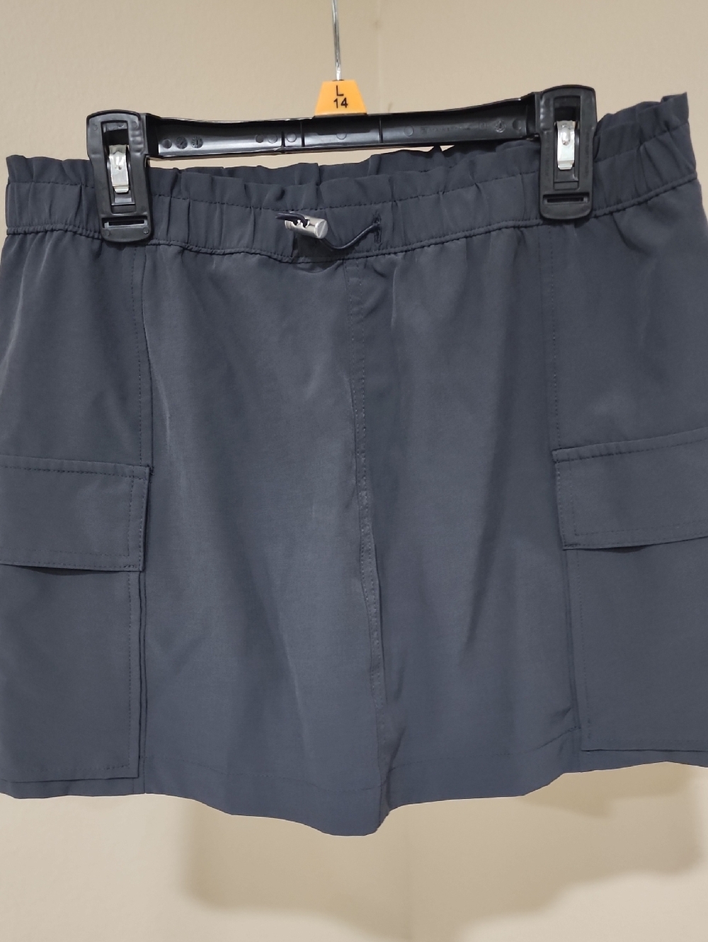 Vanilla Star Navy Elastic Waist Skirt